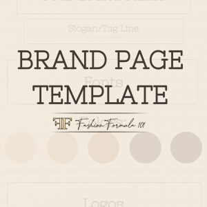 FREE Brand Page Template