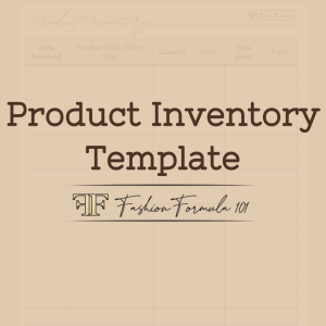 Product Inventory Template