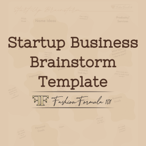 Startup Business Brainstorm Template